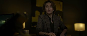 Movie still from “The Gray Man” (2022), directed by Joe Russo – Close Up shot, Over the shoulder angle