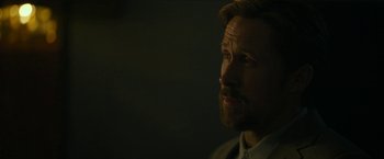 Movie still from “The Gray Man” (2022), directed by Joe Russo – Close Up shot, Over the shoulder angle