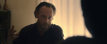 Movie still from “The Life Ahead” (2020), directed by Edoardo Ponti – A person sitting in a room; Close Up shot, Over the shoulder angle