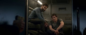 Movie still from “The Old Guard” (2020), directed by Gina Prince-Bythewood – Medium shot, Low angle