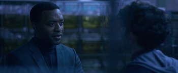 Movie still from “The Old Guard” (2020), directed by Gina Prince-Bythewood – Close Up shot, Over the shoulder angle