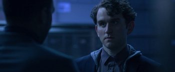 Movie still from “The Old Guard” (2020), directed by Gina Prince-Bythewood – Close Up shot, Over the shoulder angle