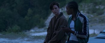 Movie still from “The Old Guard” (2020), directed by Gina Prince-Bythewood – Medium shot, High angle