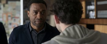 Movie still from “The Old Guard” (2020), directed by Gina Prince-Bythewood – Close Up shot, Over the shoulder angle