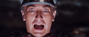 Movie still from “Raiders of the Lost Ark” (1981), directed by Steven Spielberg – A person with a hat on; Extreme Close Up shot, Overhead angle