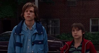 Movie still from “The Squid and the Whale” (2005), directed by Noah Baumbach – Medium shot, Low angle