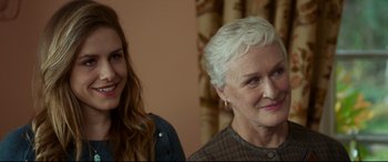 Movie still from “The Wife” (2017), directed by Björn Runge – Close Up shot, Over the shoulder angle