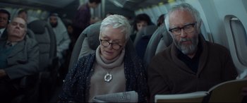 Movie still from “The Wife” (2017), directed by Björn Runge – Medium shot, Over the shoulder angle