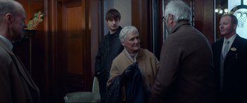 Movie still from “The Wife” (2017), directed by Björn Runge – Medium shot, Over the shoulder angle