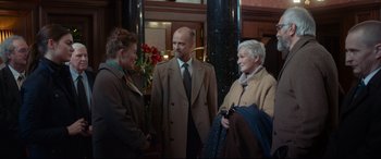 Movie still from “The Wife” (2017), directed by Björn Runge – Medium shot, Over the shoulder angle