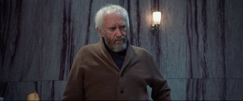 Movie still from “The Wife” (2017), directed by Björn Runge – Medium shot, Low angle