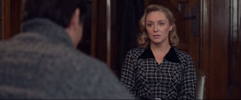 Movie still from “The Wife” (2017), directed by Björn Runge – Medium shot, Over the shoulder angle