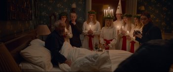 Movie still from “The Wife” (2017), directed by Björn Runge – Medium shot, High angle