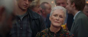 Movie still from “The Wife” (2017), directed by Björn Runge – Close Up shot, Over the shoulder angle