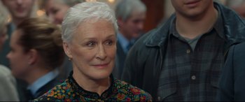 Movie still from “The Wife” (2017), directed by Björn Runge – Close Up shot, Over the shoulder angle