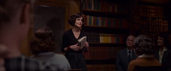 Movie still from “The Wife” (2017), directed by Björn Runge – Medium shot, Over the shoulder angle