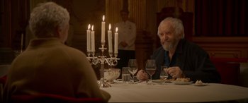 Movie still from “The Wife” (2017), directed by Björn Runge – Medium shot, Over the shoulder angle