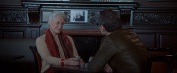 Movie still from “The Wife” (2017), directed by Björn Runge – Medium shot, Over the shoulder angle