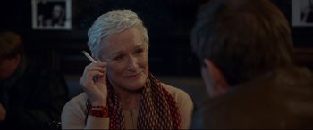 Movie still from “The Wife” (2017), directed by Björn Runge – Close Up shot, Over the shoulder angle