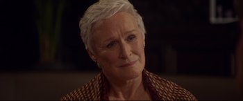 Movie still from “The Wife” (2017), directed by Björn Runge – Close Up shot, Over the shoulder angle