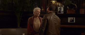 Movie still from “The Wife” (2017), directed by Björn Runge – Medium shot, Over the shoulder angle