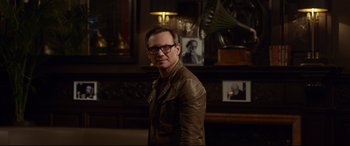 Movie still from “The Wife” (2017), directed by Björn Runge – Medium shot, Over the shoulder angle