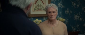 Movie still from “The Wife” (2017), directed by Björn Runge – Close Up shot, Over the shoulder angle