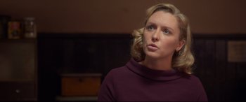 Movie still from “The Wife” (2017), directed by Björn Runge – Close Up shot, Over the shoulder angle