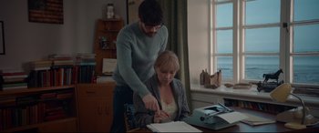 Movie still from “The Wife” (2017), directed by Björn Runge – Medium shot, High angle