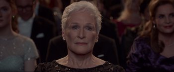 Movie still from “The Wife” (2017), directed by Björn Runge – Close Up shot, Over the shoulder angle