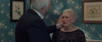 Movie still from “The Wife” (2017), directed by Björn Runge – Close Up shot, Over the shoulder angle