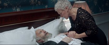 Movie still from “The Wife” (2017), directed by Björn Runge – Medium shot, High angle