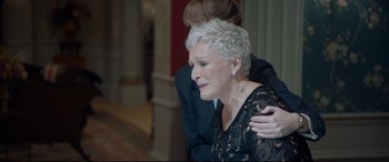 Movie still from “The Wife” (2017), directed by Björn Runge – Close Up shot, Over the shoulder angle