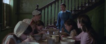 Movie still from “The Wonder” (2022), directed by Sebastián Lelio – Medium shot, High angle