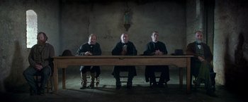 Movie still from “The Wonder” (2022), directed by Sebastián Lelio – Wide shot, Low angle