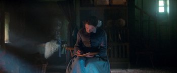 Movie still from “The Wonder” (2022), directed by Sebastián Lelio – Medium shot, High angle