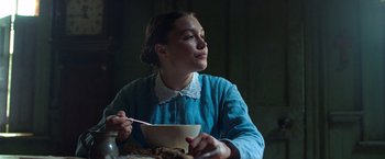 Movie still from “The Wonder” (2022), directed by Sebastián Lelio – Medium shot, Low angle