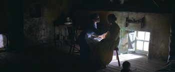 Movie still from “The Wonder” (2022), directed by Sebastián Lelio – Medium shot, Over the shoulder angle