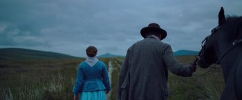 Movie still from “The Wonder” (2022), directed by Sebastián Lelio – Medium shot, Over the shoulder angle