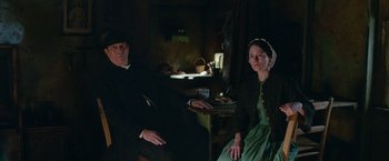 Movie still from “The Wonder” (2022), directed by Sebastián Lelio – Medium shot, Low angle