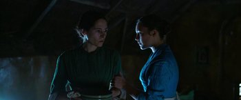 Movie still from “The Wonder” (2022), directed by Sebastián Lelio – Medium shot, Low angle