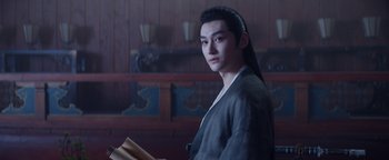 Movie still from “The Yin-Yang Master: Dream of Eternity” (2020), directed by Jingming Guo – Medium shot, Low angle