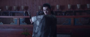 Movie still from “The Yin-Yang Master: Dream of Eternity” (2020), directed by Jingming Guo – Medium shot, Low angle