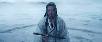 Movie still from “The Yin-Yang Master: Dream of Eternity” (2020), directed by Jingming Guo – Medium shot, Over the shoulder angle