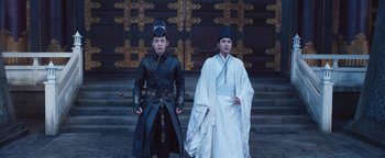 Movie still from “The Yin-Yang Master: Dream of Eternity” (2020), directed by Jingming Guo – Medium shot, Low angle