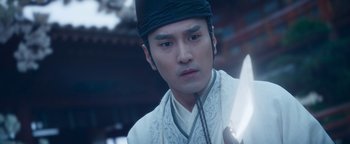 Movie still from “The Yin-Yang Master: Dream of Eternity” (2020), directed by Jingming Guo – Close Up shot, Over the shoulder angle