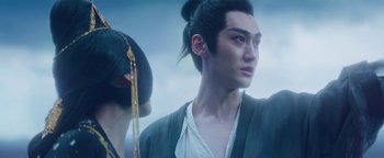 Movie still from “The Yin-Yang Master: Dream of Eternity” (2020), directed by Jingming Guo – Close Up shot, Low angle