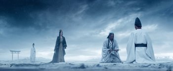 Movie still from “The Yin-Yang Master: Dream of Eternity” (2020), directed by Jingming Guo – Wide shot, Low angle