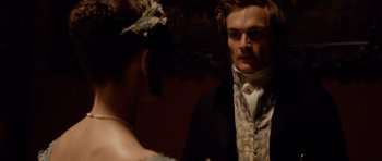 Movie still from “The Young Victoria” (2009), directed by Jean-Marc Vallée – Close Up shot, Over the shoulder angle
