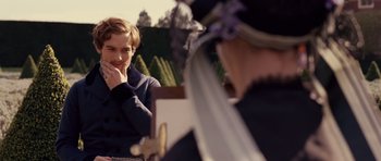 Movie still from “The Young Victoria” (2009), directed by Jean-Marc Vallée – A young man looking at himself in the mirror; Close Up shot, Over the shoulder angle
